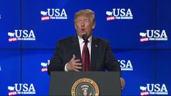 Trump Touts Economy at Wisconsin Ground-Breaking News Clip