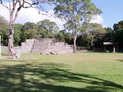 WS PAN View of copan / Copan, Honduras Stock Footage