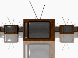 Old TVs (Loopable) Stock Footage
