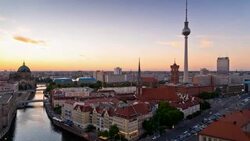 Berlin, Germany  - Time Lapse Stock Footage