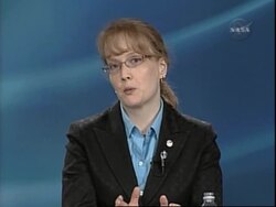 Animation of lunar craft and NASA officials commenting Instructional Video