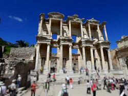 HD:Library of Celsus, TURKEY Stock Footage