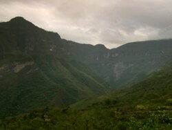 "Extreme wide of Gocta Falls [Catarata del Gocta], Peru [PerÃƒÂº]" Stock Footage