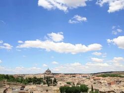 HD Film tilt: Toledo Cityscape Spain Stock Footage