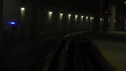 Atlanta Airport - View From Moving Transfer Train News Clip