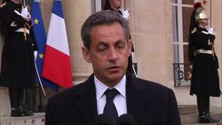 Former French President Nicolas Sarkozy comments on Charlie Hebdo slayings News Clip