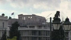 CLEAN : Greek capital hit by snowfall News Clip