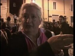 Cordon round queue, last viewers let through to file past pope News Clip