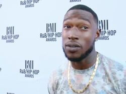 INTERVIEW - Kevin McCall on what it means to be a BMI member, on the first record that made him want to write, on who inspires him musically, and on his favorite Ludacris song at the 2014 BMI R&B/Hip-Hop Awards Stock Footage