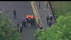 London Riots - Aerials Across Hackney News Clip