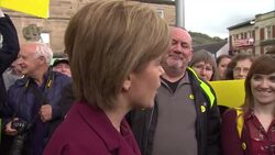 General Election 2015 - Nicola Sturgeon & SNP Launch New Poster News Clip