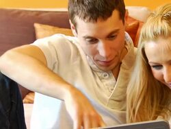 Social Networking ECU VJ Jib Down Stock Footage