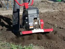 Agricultural process of ploughing Stock Footage