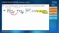 Pair Linear Equations problem solving with Cross Multiplication Method Instructional Video
