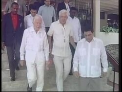 Includes comments on bio weapons and human rights News Clip