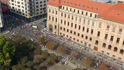 Marathon Running in Berlin, time lapse Stock Footage