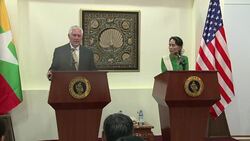 CLEAN : Myanmar sanctions not advisable at this time: Tillerson News Clip