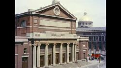 WS Exterior Symphony Hall, Boston, Massachusetts, United States Stock Footage