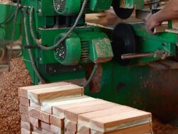 Cutting lumber Stock Footage