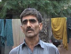 Family struggling in disaster zone, camp for displaced News Clip