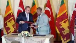 Cavusoglu meets Samaraweera for talks in Colombo News Clip