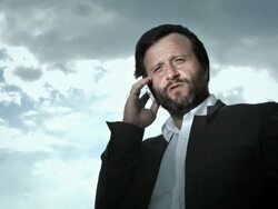 HD: Man Having Serious Conversation On Phone Stock Footage