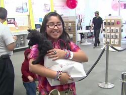 Atmosphere at the Sam Perkins Greets Fans At T-Mobile And Gears Up For NBA All-Star 2011 In Los Angeles at Huntington Park CA. (Footage by WireImage Video/GettyImages) Stock Footage