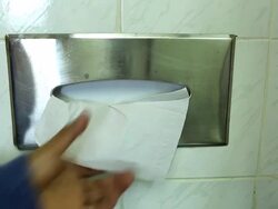 Pull tissue paper from case Stock Footage