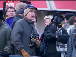 Opening Day of Ground Zero observation deck, December 30, 2001 Stock Footage