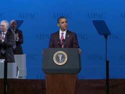 Obama Addresses AIPAC Policy Conference Stock Footage