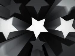 Animated Stars Background Loop - Black and White (Full HD) Stock Footage