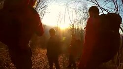 Friends on hiking Stock Footage