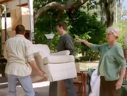 MS PAN TD Family helping Grandma pack her house / Cleatwater, FLORIDA, USA Stock Footage