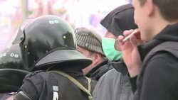 CLEAN : Rival protests in eastern Ukraine add to growing tension News Clip