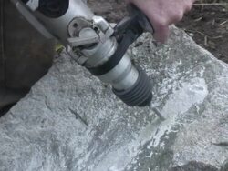 Drill hammer in action Stock Footage