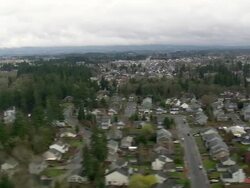 WS AERIAL ZI View of city / Oregon, United States Stock Footage