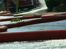 Fire Truck & Hoses #5 Stock Footage