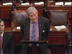 The US Senate has passed new rules spelling out how the gov't eavesdrops on phone calls and e-mails.  It gives the president much of what he wanted and gives legal immunity to telecom companies that helped in the snooping after the 9/11 attacks News Clip