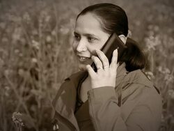 Indian Women Talking on Smartphone Stock Footage