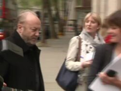 George Galloway Arrives at High Court News Clip