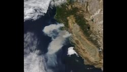 NASA satellite captures California wildfires smoke Instructional Video