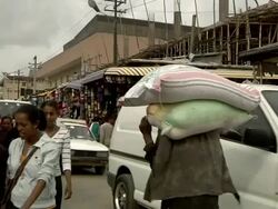 People walking on the streets Stock Footage