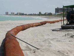 Florida Repairs Dunes, Prepares Coastline For 2013 Hurricane Season Stock Footage