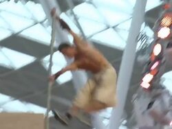 Atmosphere: Stunts at the Prince of Persia Premiere UK at London England. (Footage by WireImage Video/GettyImages) Stock Footage