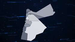 Jordan network map Stock Footage