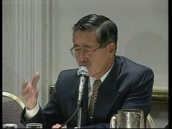 USA: FATE OF US WOMAN JAILED IN PERU RESTS WITH ALBERTO FUJIMORI News Clip