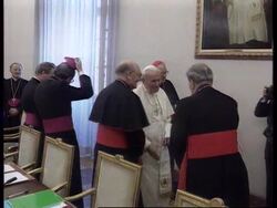 ITALY: POPE HOSTS A MEETING OF BISHOPS FROM FORMER YUGOSLAVIA News Clip