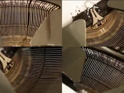 Typewriter Key Strokes Stock Footage