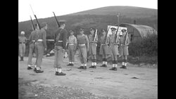 Dividing line between Anglo-American zone and Yugoslav zone in Trieste, Italy, in 1946 News Clip