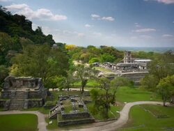 TIME LAPSE: Maya Temples Palenque Stock Footage
